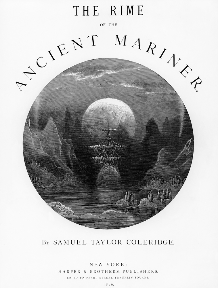 Title page from ''The Rime of the Ancient Mariner'' S.T. Coleridge,S.T. Coleridge, publishedHarper & à Gustave Doré