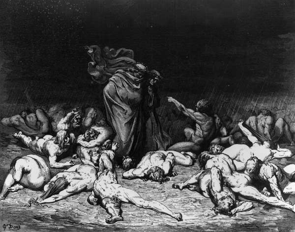 Dante and Virgil in Hell, illustration from ''The Divine Comedy'' à Gustave Doré