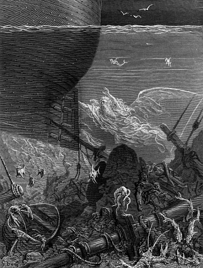 The Spirit that had followed the ship from the Antartic, scene from ''The Rime of the Ancient Marine à Gustave Doré