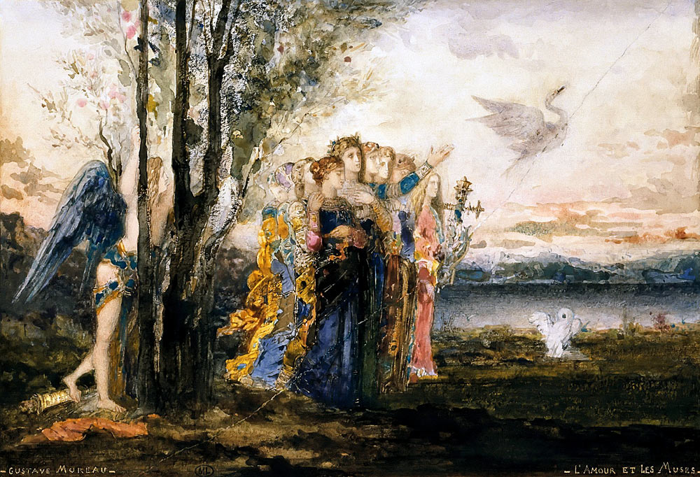 Cupid and the Muses à Gustave Moreau