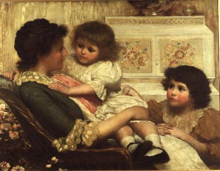 The Artist's Wife and her Two Daughters à H. Marriott Paget
