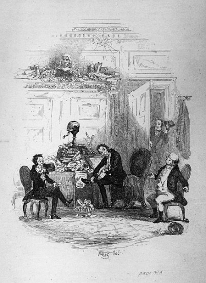 The First Interview with Mr. Serjeant Snubbin, illustration from ''The Pickwick Papers'' Charles Dar à Hablot Knight (Phiz) Browne