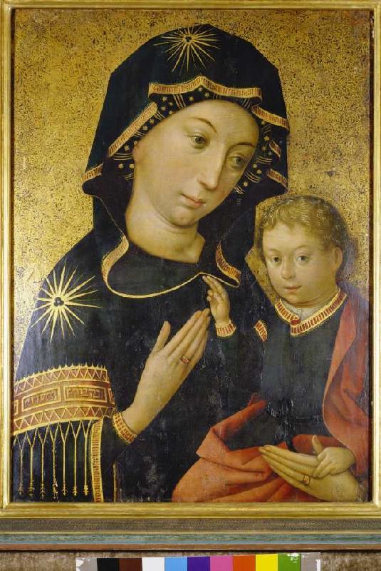 Marie avec le l'enfant Jésus Hindelanger Madonne. à Hans Holbein l'Ancien