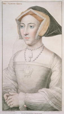 Jane Seymour (c.1509-37) engraved by Francesco Bartolozzi (1727-1815) (engraving) à Hans Holbein le Jeune