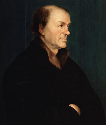 portrait de l'imprimeur Johann Froben