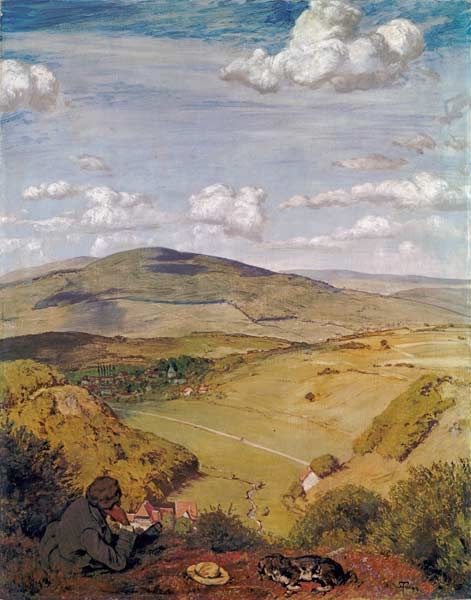 Hans Thoma, Blick ins Tal(Taunus)/1890 à Hans Thoma