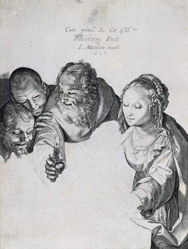 H.Goltzius, Anbetung der Koenige, 1615 à Hendrick Goltzius