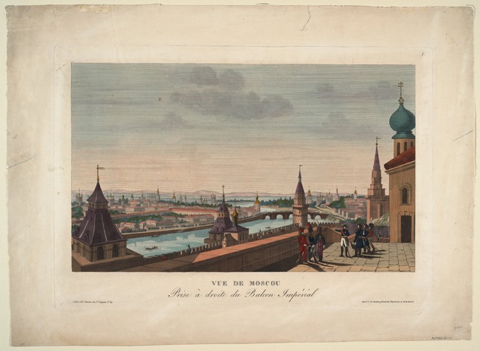 View of Moscow, taken from the balcony of the Imperial Palace à Henri Courvoisier-Voisin