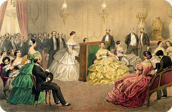 Concert at the Chausee d''Antin'', from the ''Soirees parisiennes'' series à Henri de Montaut