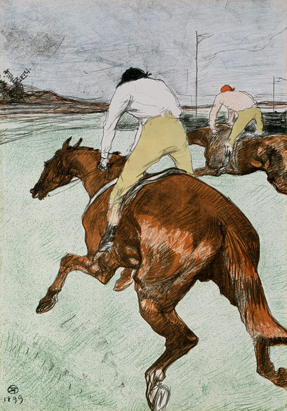 Le Jockey. à Henri de Toulouse-Lautrec