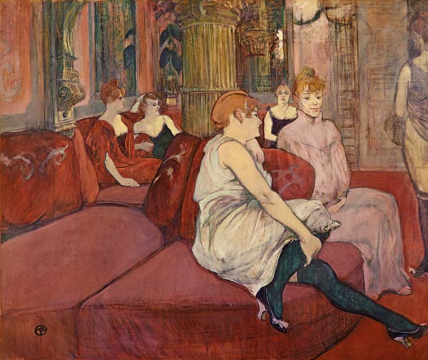 Dans un salon de la rue des Moulins à Henri de Toulouse-Lautrec