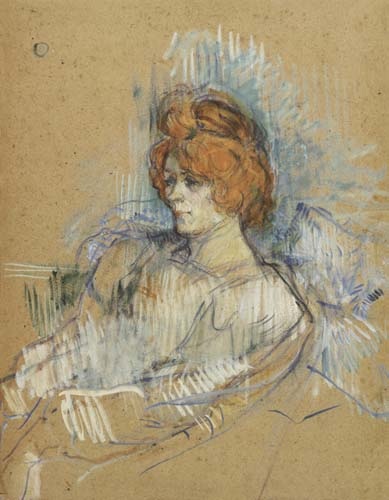 portrait d'une dame à Henri de Toulouse-Lautrec