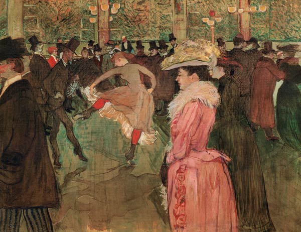 Dance au Moulin Rouge à Henri de Toulouse-Lautrec