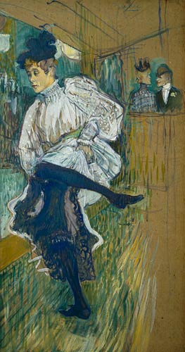 Jane Avril (1868-1943) dansant à Henri de Toulouse-Lautrec