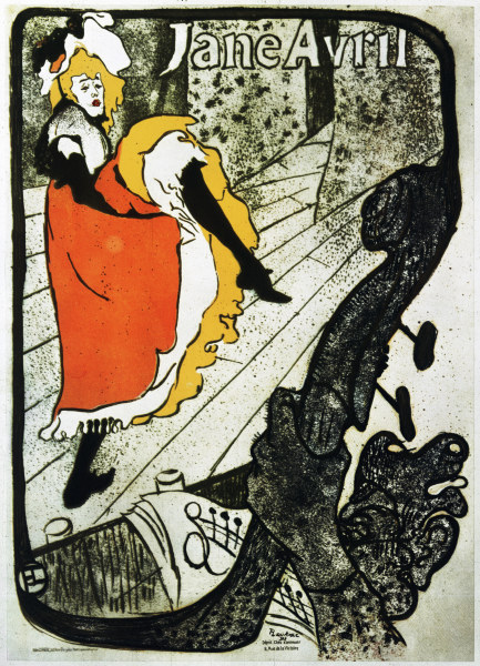 Jane Avril Poster à Henri de Toulouse-Lautrec