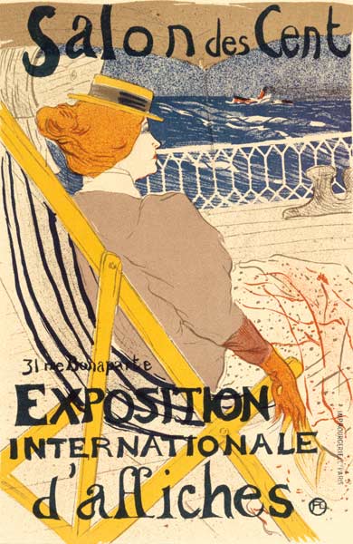 Poster advertising the ''Exposition Internationale d''Affiches'', Paris, c.1896 à Henri de Toulouse-Lautrec