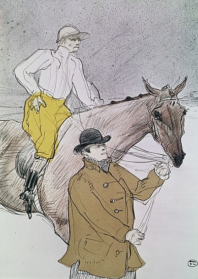 The jockey led to the start à Henri de Toulouse-Lautrec