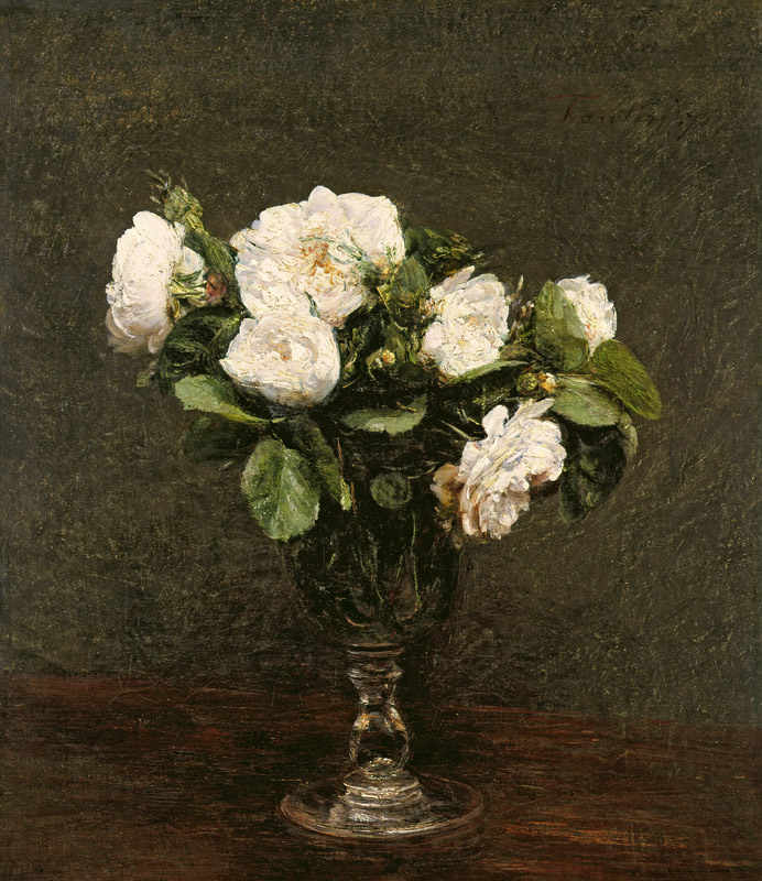 White Roses à Henri Fantin-Latour