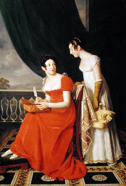 Madame Riesener und ihre Schwester Madame Longroy à Henri Francois Riesener