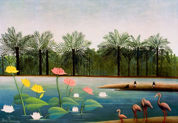 H.Rousseau, The Flamingoes à Henri Julien-Félix Rousseau