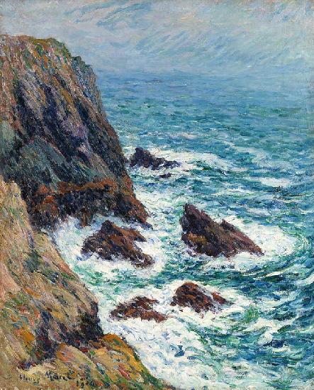 Golf de Marseille, vue de l Estaque - peinture huile sur toile de Paul  Cézanne