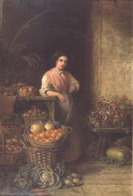 A Young Fruit Seller à Henry Charles Bryant