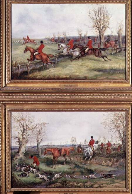 Pair of Hunting Scenes à Henry Thomas Alken