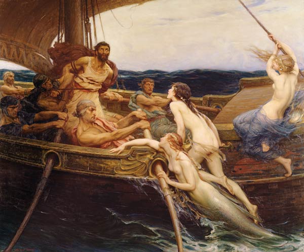 Odysseus und die Sirenen à Herbert James Draper