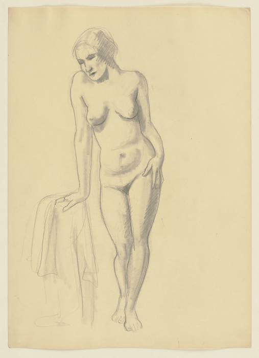 Standing female nude à Hermann Lismann