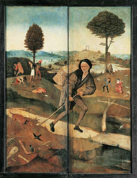 The Peddler (The Haywain Triptych, reverse) à Jérôme Bosch