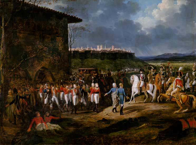 The English Prisoners at Astorga Being Presented to Napoleon Bonaparte (1769-1821) in 1809 à Hippolyte Lecomte