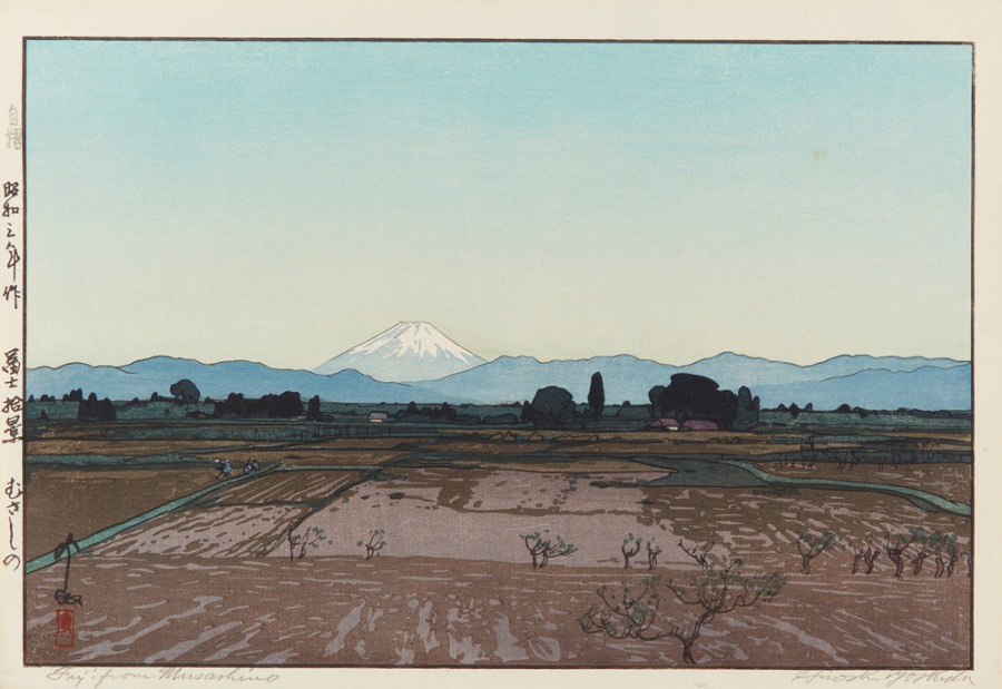 Fuji from Musashino à Yoshida Hiroshi