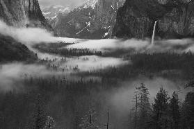 Fog Floating In Yosemite Valley