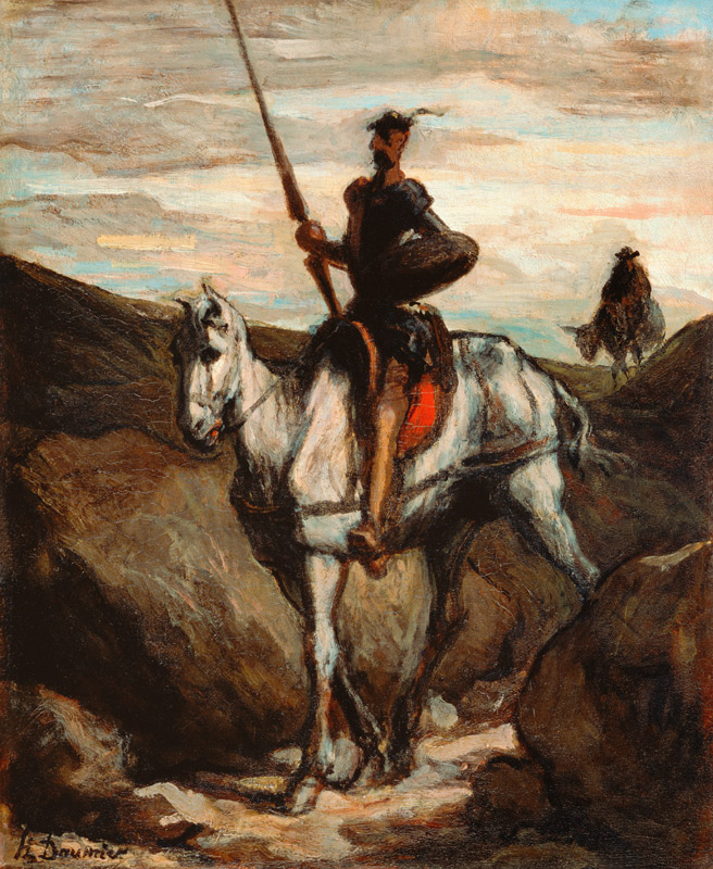 Don Quichotte et Sancho Pança lll à Honoré Daumier