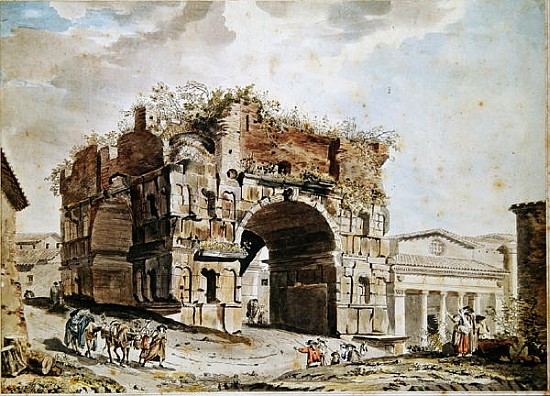 Roman Ruins à Hubert Robert