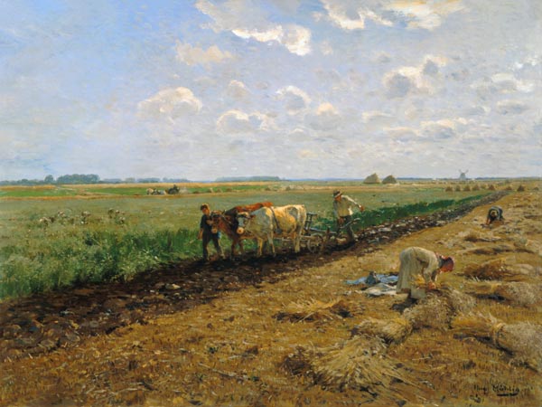 scène de récolte à Hugo Mühlig