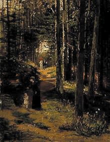Passage dans la forêt. à Hugo Mühlig