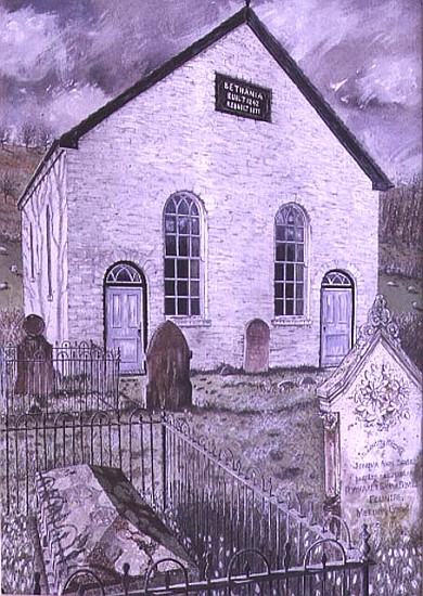 Bethania Chapel, 1992 (gouache on card)  à Huw S.  Parsons