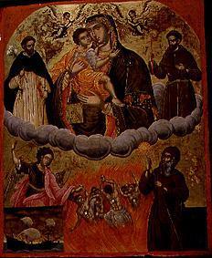 La mère de dieu Geykophilousa avec les saints
