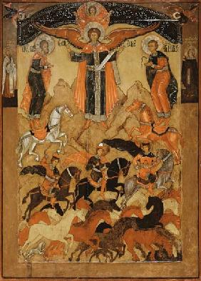 Saint  Florus et Laurus avec l'archange Michel