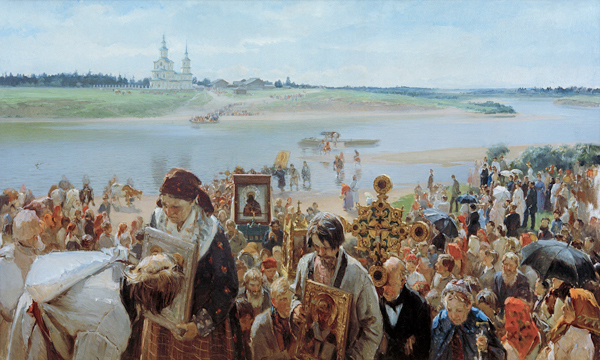 The Procession à Ilarion Michailowitsch Prjanischnikow