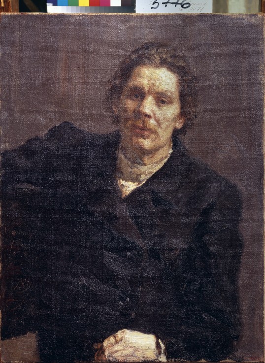 Portrait of the author Maxim Gorky (1868-1939) à Ilja Efimowitsch Repin