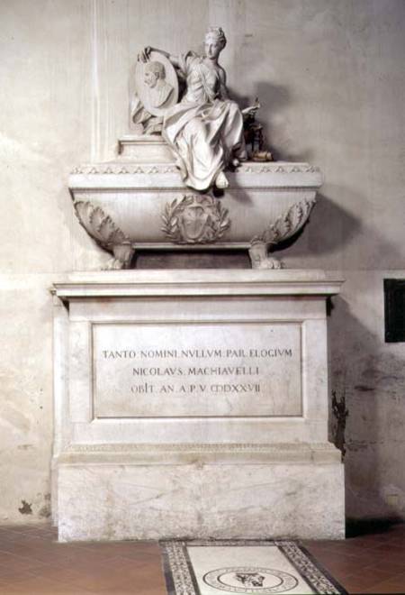 The tomb of Niccolo Machiavelli (1469-1527) à Innocenzo  Spinazzi