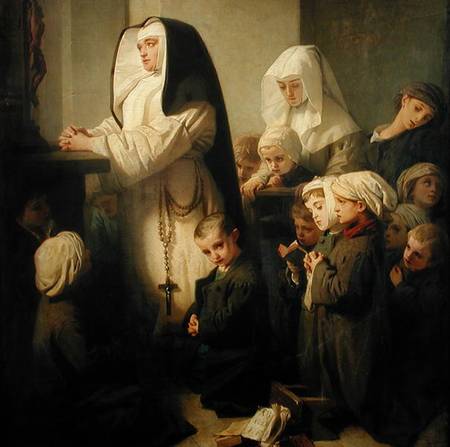 The Prayer of the Children Suffering from Ringworm à Isidore Pils