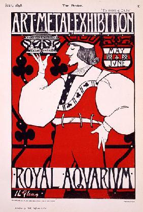 Poster for 'Art Metal Exhibition' at the Royal Aquarium