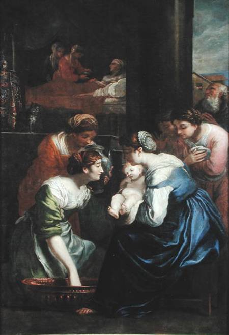 The Birth of the Virgin à École picturale italienne