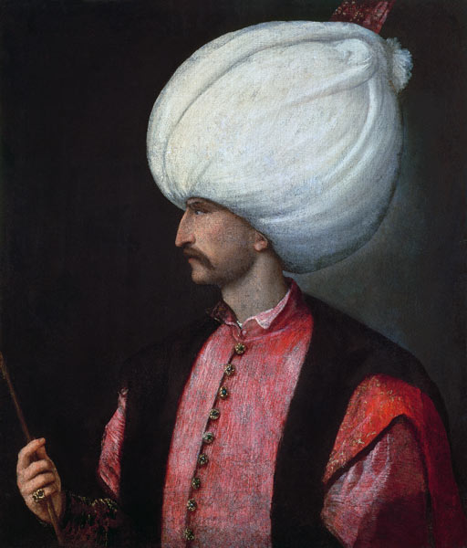 Suleiman II Sultan of Turkey (1641-91) à École picturale italienne