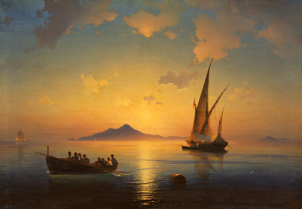 The Bay of Naples à Iwan Konstantinowitsch Aiwasowski
