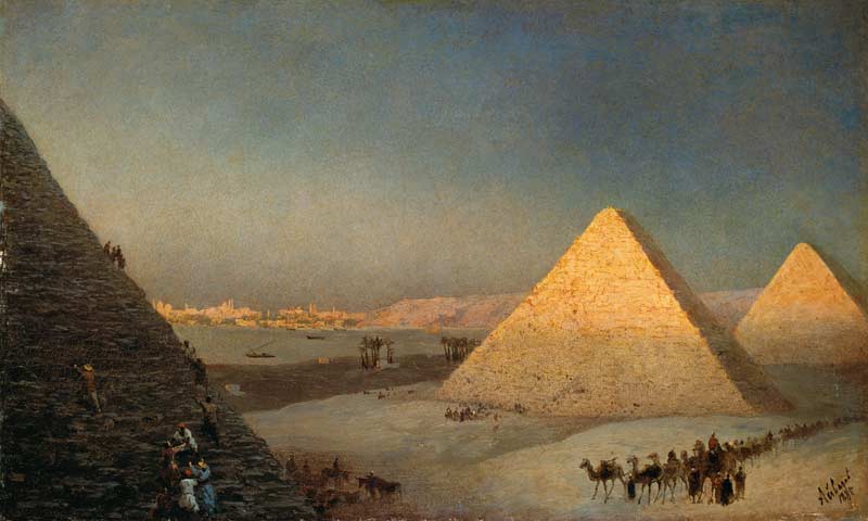 les pyramides de Gizeh à Iwan Konstantinowitsch Aiwasowski