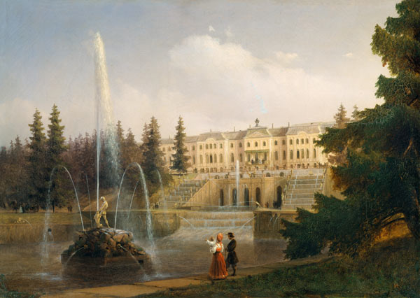 Peterhof,Castle,Great Cascade, Aiwasowski à Iwan Konstantinowitsch Aiwasowski